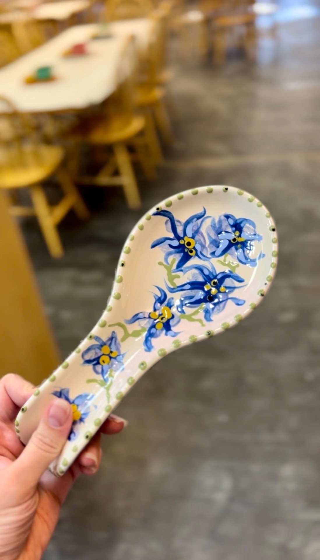 Spoon Rest — pottery painted at Paint Fusion Park City