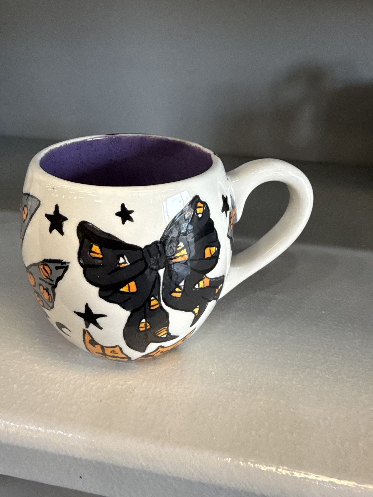 Halloween Mug — pottery painted at Paint Fusion Park City